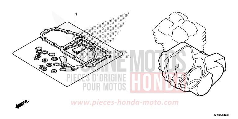 TROUSSE DE JOINT B de Africa Twin VICTORY RED (R334B) 2018